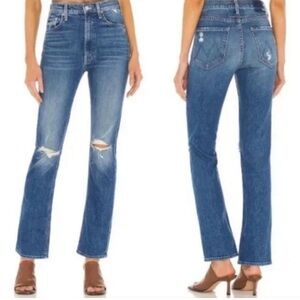 Mother High Waisted Rider Skimp Jeans Size 28, Wash: Running with Scissors